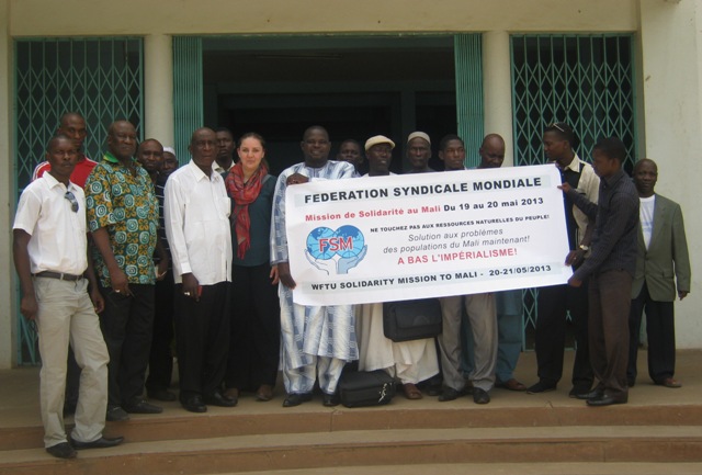 Mali: WFTU Solidarity Mission close the suffering Malian people