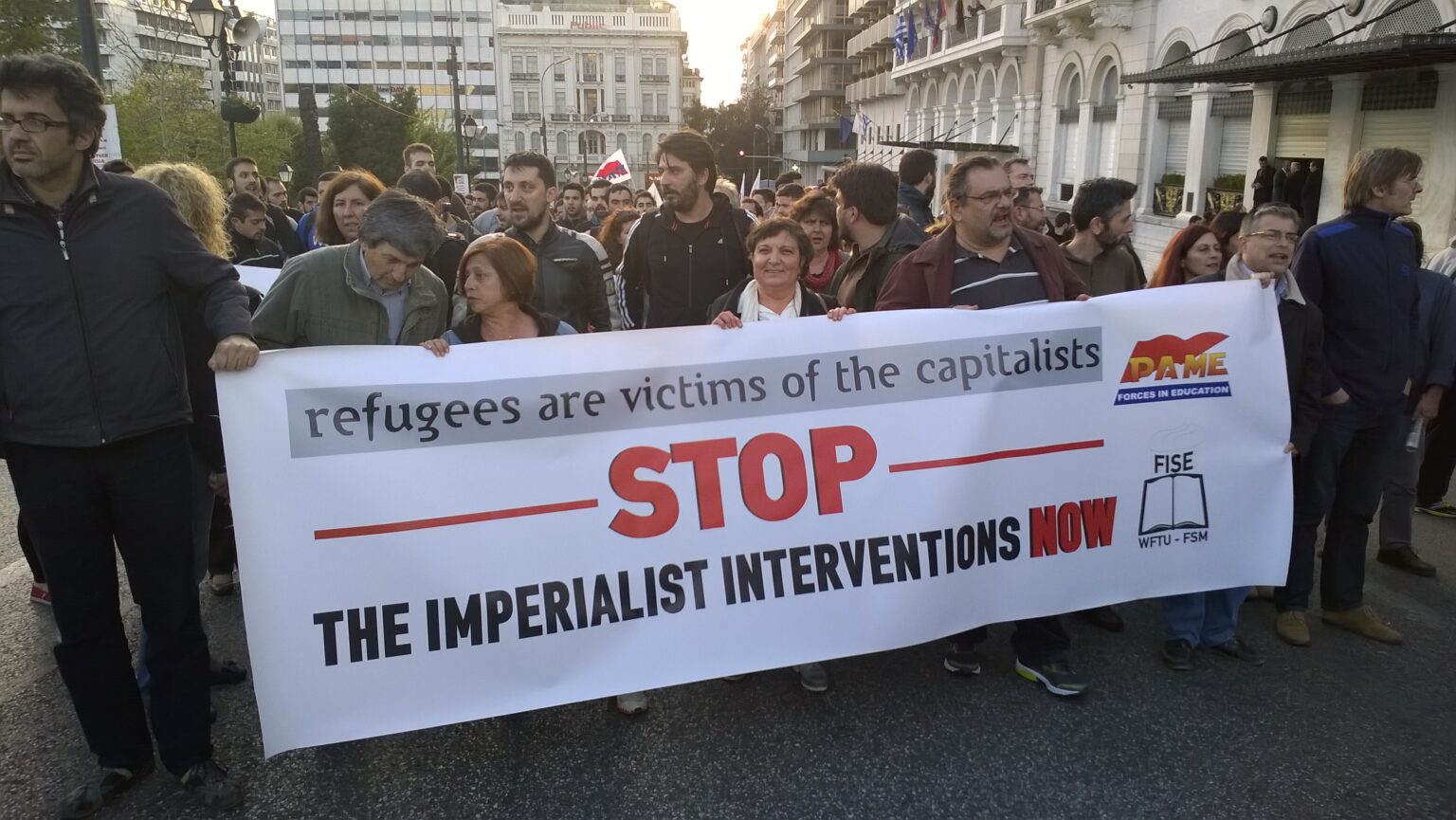 “Murderers, thieves, hypocrites are the European Imperialists” said the massive rallies