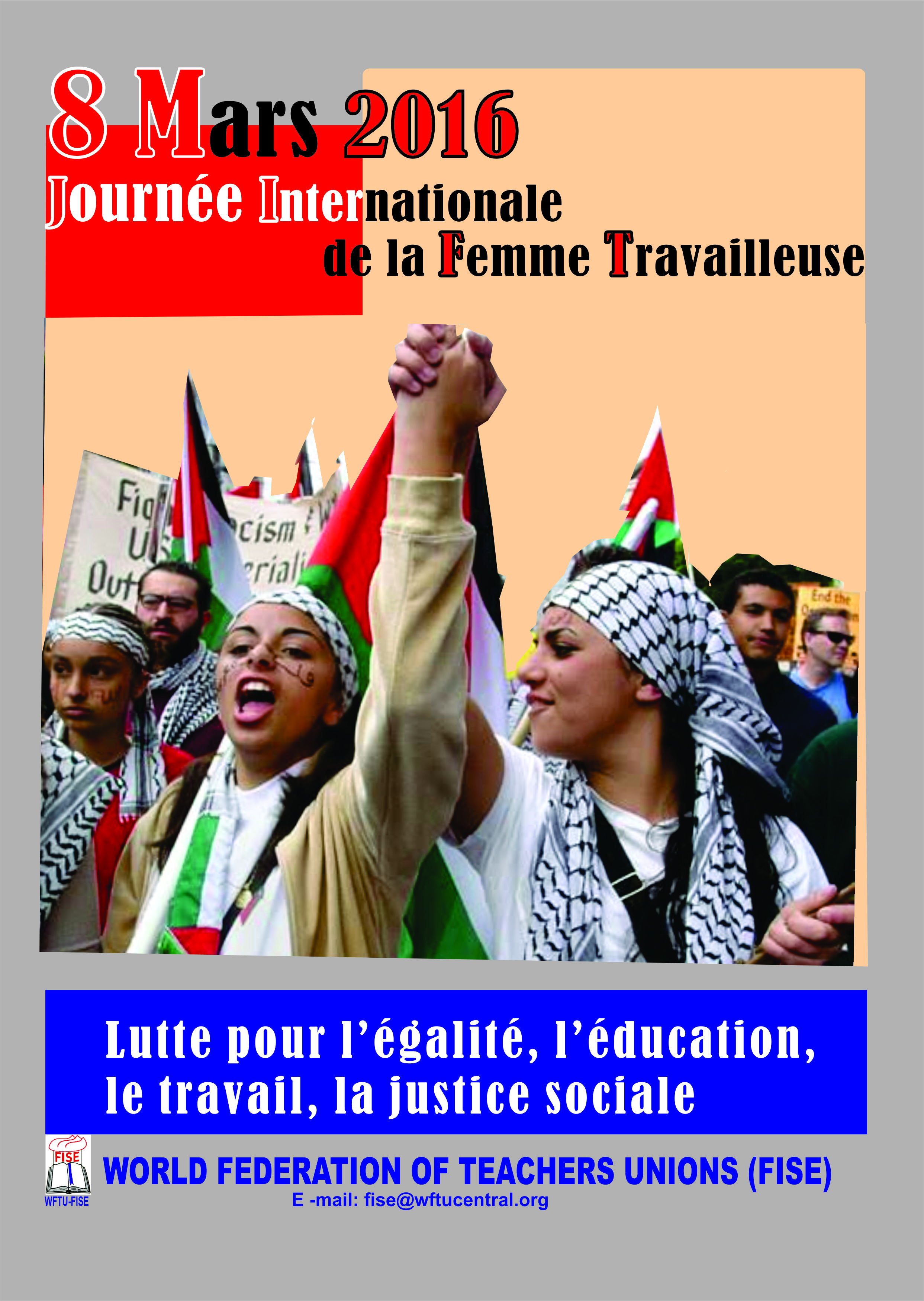 8 Mars journée International de la femme Travaileuse